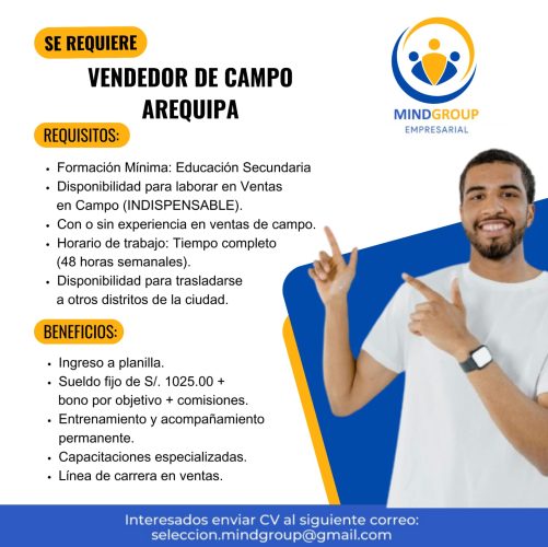 Vendedor De Campo Arequipa